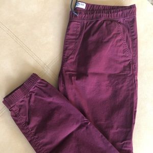 Express Men’s Maroon Jogger Pant
